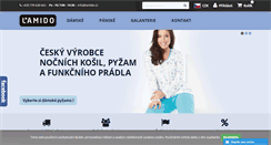 Desktop Screenshot of lamido.cz
